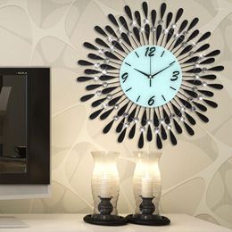 Wall Clocks 3D Watch Europe Creativity Living Room Home Decor Modern Design Minimalism Features Quartz Mute Clock
