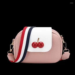 Evening Bags Vento Marea Pink Crossbody Bag For Women 2023 Small Handbag Cell Phone Wide Strap Flap Female Shoulder Purse In Soft Leather