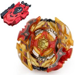 Spinning Top B-X TOUPIE BURST BEYBLADE SPINNING TOP B-128 Cho-Z Customize Longinus Spriggan Egis Ragnaruk Kids Toy Top LR Red Launcher 230225