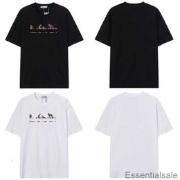 Designer Summer 2023 t Shirts Lanvins Men's Womens Short Sleeve Tees Crewneck Cotton Luxury Leopard Decoration Casual Loose T-shirts J2ds