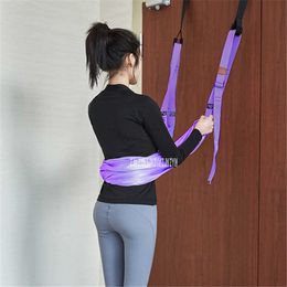 Yoga Stripes Household Door Aerial Yoga Strap Yoga Strap Yoga Hammock Stretch Belt Handstand Inverted Lower Back Flexibility Trainer Belt J230225