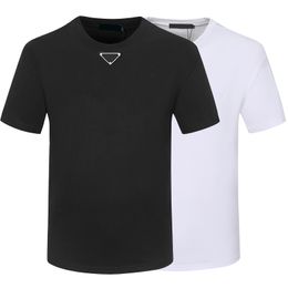 2023 Men's T Shirts Short Sleeve Slim Fit T Shirt with Front Symbol Designer Italian Brand Luxury T-Shirts for Mens Spring Summer Casual Couples Tees Tops S - XXXXXL 4XL 5XL