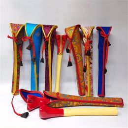 Decorative Objects Figurines 29CM Nepalese Boutique Tibetan Bone Flute Tantric Dharma Equipment Wind Instrument 230224