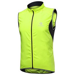 Cycling Jackets X-TIGER Windproof Cycling Vest Rainproof Sleeveless Reflective Safety Vest MTB Bike Jacket Outdoor Sport Quick-Dry Rain Jacket 230224