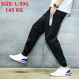 Men's Pants Joggers Men Hip Hop Jogger Pants Sports Stretched Black Harem Tracksuit Trousers Jogging Summer Plus Size 7XL 8XL 9XL Sweatpants Z0225