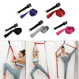 Yoga Stripes 3M Door Flexibility Stretching Yoga Stretch Strap Leg Stretcher Strap DRing Belt Dance Gymnastics Resistance Fitness Gym Bands J230225