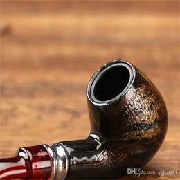 Smoking Accessories European and American popular male serpentine resin pipe wholesale acrylic curved handle