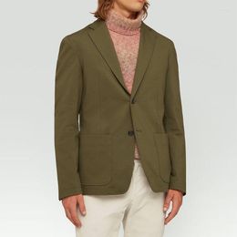 Men's Suits Men Coat Autumn Winter Solid Color Casual Fashion Tailored Blazer Outerwear Suit Jacket Long Sleeve