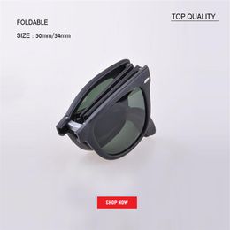 Nuevas gafas de sol plegables cuadradas de 54 mm de calidad superior
