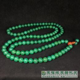 Chains Real Old Agate Women Bracelet With Natural Texture Green Jade Bracelets Bangles12mm Jadeite Jewellery Christmas BraceletChains