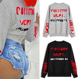 Retail Plus Size 3xl 4xl 5xl Women Clothes Active Casual Tops Long Sleeve T-Shirt Letter Printed Loose Sweater