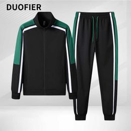 Men's Tracksuits New Men's Tracksuit Autumn Sportswear 2 Piece Set Men Zipper Jacket Sweatpants Brand Clothing Sweatsuit Mens Jogging Sports Suit Z0224