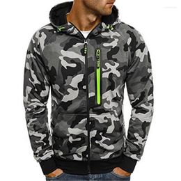 Men's Hoodies Camouflage Cardigans Men Hooded Zipper Sweatshirts Pull Homme Hiver Sueter Sweatshirt Boys Coats Plus Size 4XL 5XL