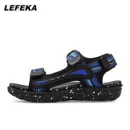 Sandals LEFEKA New Summer Children Sandals Outdoor Boys Beach Shoes Lightweight Soft Comfortable Sports Sandal For Little and Big Kids Z0225