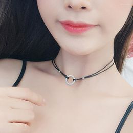 Pendant Necklaces Women Choker Necklace Chic Black Chokers Fashion Womens Earth Tones