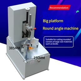 Electric Round Corner Machine Automatic Fillet Paper Cutter Machine Speed 1400r/Min 220V 8Cm Chamfer Thickness