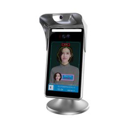 Facial Recognition System Attendance Fever Body Temperature Multiple Languages Wall-mounted Detection Camera