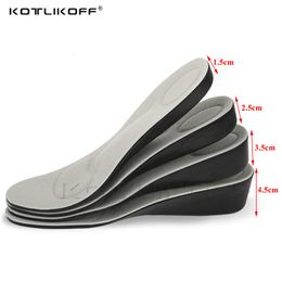 Shoe Parts Accessories Invisible Height Increase Insole Unisex 1.5-4.5cm Heighten Heel Insert grow taller Increase Height Shoe Pad Heel Lift Taller 230225