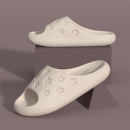 Slippers Women House Super Soft Sole Couple Shoes Star Hollow Out Cute Indoor Sandals Bathroom Nonslip Bedroom Casual 230224