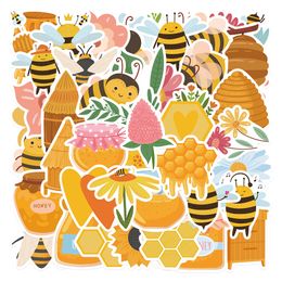 50PCS Cartoon Bee Graffiti Stickers For Skateboard Car Laptop Ipad Bicycle Motorcycle Helmet PS4 Phone Kids Toys DIY Decals Pvc Water Bottle Decor