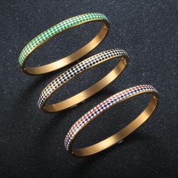 Bangle Trendy Black/Red/Green Enamel Bracelet Colourful Oil Dripping For Wemen Lady Daily Jewellery Gift DropBangle