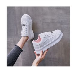 Dress Shoes White Shoes Women Spring Running Shoes Woman Vulcanize Shoes Slip on Trainers Women Fashion Platform Sneakers Women Flats 230225