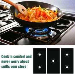 Other Kitchen Tools 3pcs Lot 0 4mm Thicken Gas Stove Topper Protectors Cover Heat Insulated Mat Reusable Oven Liners Cooktop Scratch Protector 230224