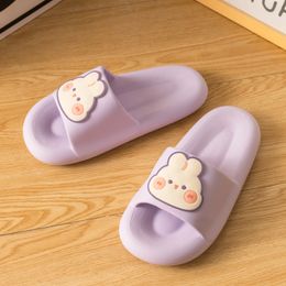 Slippers Cartoon Cute Rabbit Womens Indoor Bathroom Antiskid and Wearresistant Shoes Slipper House 230224