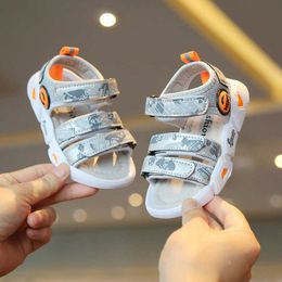 Sandals New 2022 Summer Toddler Boy Sandals Baby Beach Shoes 16 Years Children Breathable Boys Sneakers Kids Infant Sport Girls Sandals Z0225