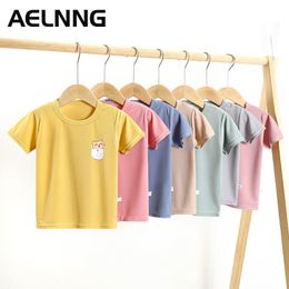 T shirts Kids For Boys Baby Girls Summer Cartoon Short sleeve Child Clothes Fashion Casual Tops 1 8Y Children s Clothing Y024 230224