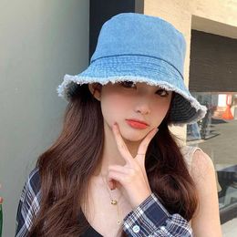 Wide Brim Hats Summer Sun Hat Bucket Hat for Men Women Cotton Bob Panama Girls Beach Travel Outdoor Reversible Fisherman Hat G230224