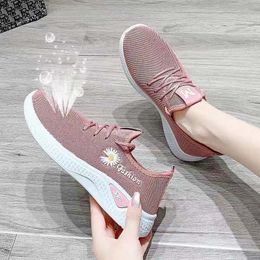 2023 Cloth shoes Running Shoes Thickened negative Women's lace-up canvas shoes Comfortable and lightweight sports shoes 36-40 02