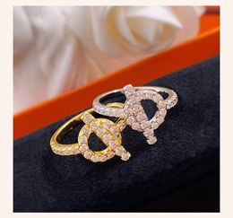 designer women's rings light luxury niche full diamond gold sliver rings for woman new senior sense does not fade fashion s925 pure luxury wedding ring