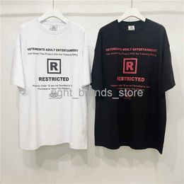 Men's T-Shirts Good Quality 2023ss Vetements Restricted Fashion T Shirt Men 1 1 Vetements Women T-shirt Oversize Vintage Tops VTM Short Sleeve0225V23