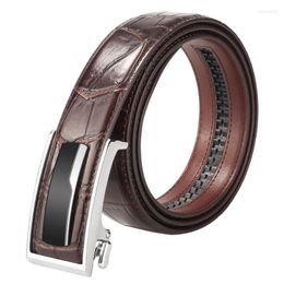 Belts For Men High Quality Fashion Designer Luxury Strap Jeans Brand Crocodile Pattern Cow Genuine Leather BeltBelts