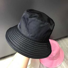 Wide Brim Hats 2023 Branded Sunscreen Panama Hat Nylon Bucket Hats Women Men Pure Color Sunbonnet Fedoras Outdoor Fisherman Hat Beach Cap G230224