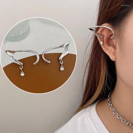 Backs Earrings Podollan Dark Elf Ear Clip Punk Fairy Cuff No Piercing Tassel For Women Halloween Earcuff Jewellery Party