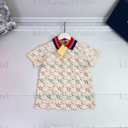 Kinder-T-Shirt mit Baumwollstickerei, luxuriöses Jungen-Outfit, hochwertige Kinder-T-Shirts, Sommer-Designer-T-Shirts, Rundhals-Baumwolloberteile, T-Shirts mit umweltfreundlichem Druck