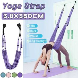 Yoga Stripes Aerial Yoga Rope Stretch The Leg Splits Practic Elastic Stretch Bar and Bends Down To Stretch Yoga Handstand Training Device J230225