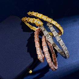 Top An Snake Bangle Mens Bracelets Rings Gold Sier Rose Colours Open Style Designer For Women Wedding Jewellery Never Fade 592505