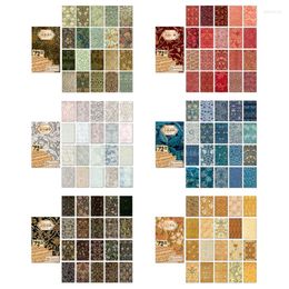 Gift Wrap K3NA 60Sheets Scrapbooking Backing Papers Aesthetic Stickers For DIY Diary Wrapping Journaling