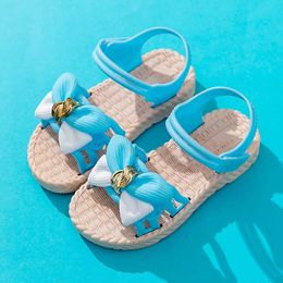 Sandals Summer Girl Sandals Toddler Kids Flat Shoes Baby Beach Shoes Teenage Softsoled Sandals sandlia menina infantil 3 4 5 10 11 12Y Z0225