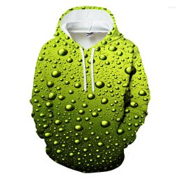 Men's Hoodies Hooded Sweatshirt Ladies Hoodie Hip Hop Jacket Loose 3D Water Drop Street Autumn And Winter Coat