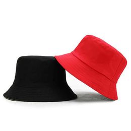 Wide Brim Hats Solid Colour Double Sided Unisex Bucket Hat Fisherman Hat Outdoor Travel Hat Sun Cap Hats for Men and Women Hip Pop Hat G230224