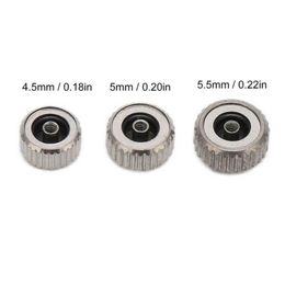 Watch Repair Kits Tools & 5Pcs Crown Heads Spare Parts Replacement 4.5mm 5mm 5.5mm Silver Steel Accessories For WatchmakerRepair