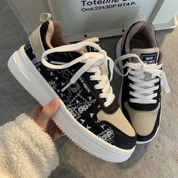 Dress Shoes SHANPA Winter All-match Korean Version Thick-soled White Shoes Lovers Student Casual Sneakers Zapatillas Mujer 230225