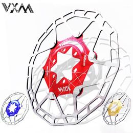 Bike Brakes VXM 1 Pc MTB Road Bicycle Disc Brake Cooling Floating Rotor 160mm 6 Bolts Pad For Ultralight