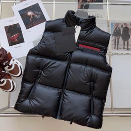 Women s Jackets women s fashion autumn winter red label vest zipper collar down jacket coat top quality brand A 12 199 230225