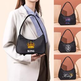Evening Bags Messenger Bag Tote Pouch Underarm Shoulder Women Clutch King Pattern Shopper Storage Coin Purse Beauty