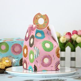 Gift Wrap Food Packaging Box Baking Cookies Paper Boxes Tote Donuts For Home Kitchen Party Year Decoration Supplies